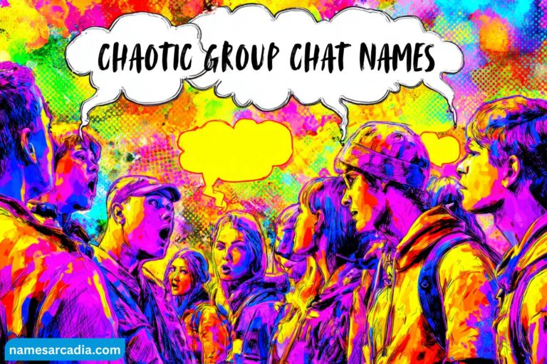 chaotic group chat names