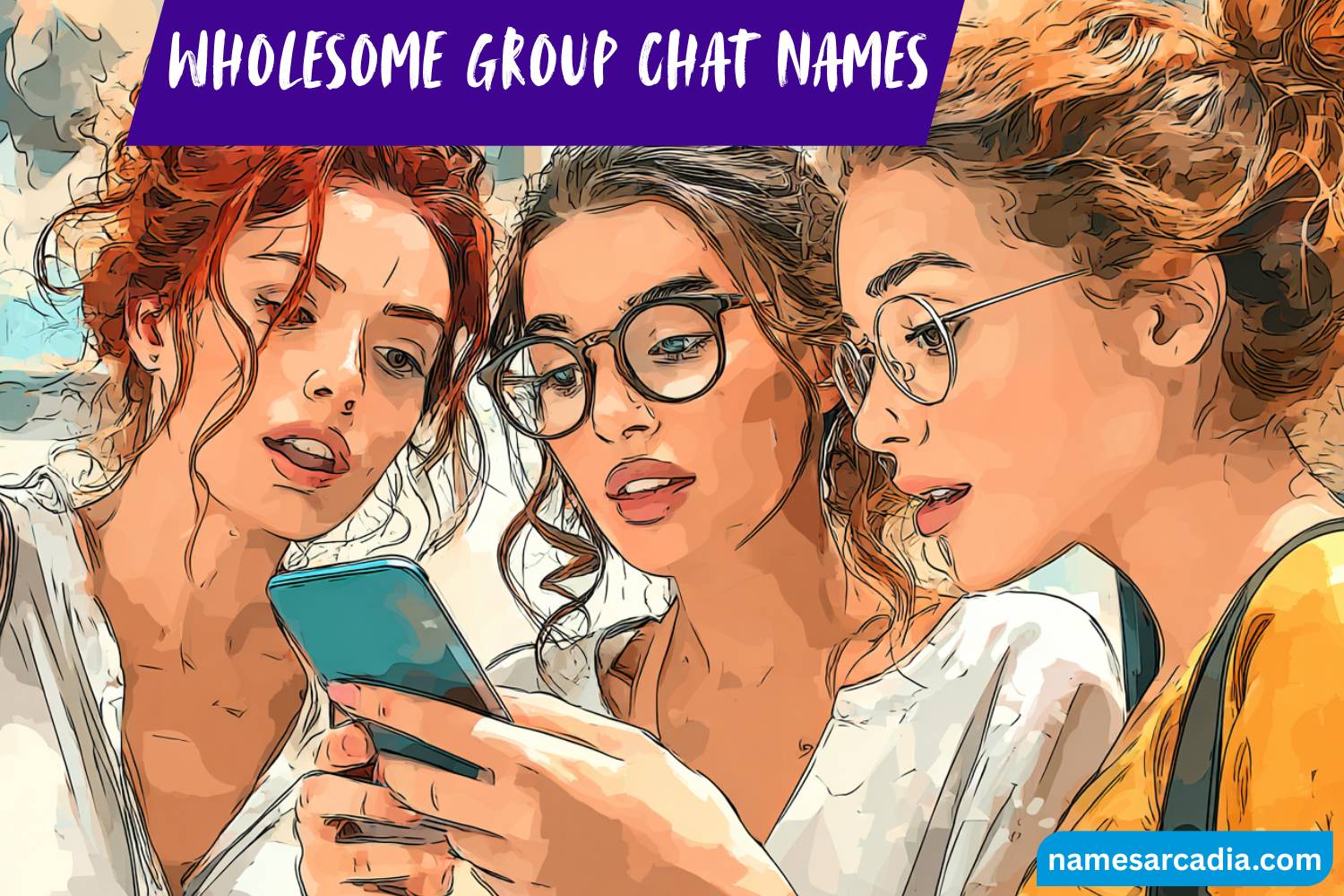wholesome group chat names